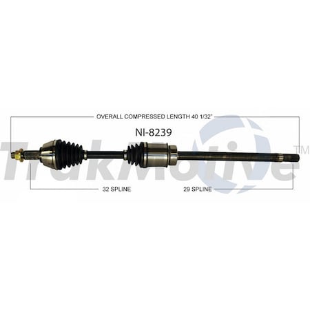 Surtrack Axle Cv Axle Shaft, Ni-8239 NI-8239